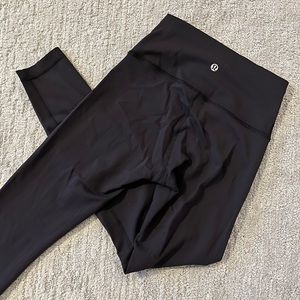 Lululemon black wunder train leggings